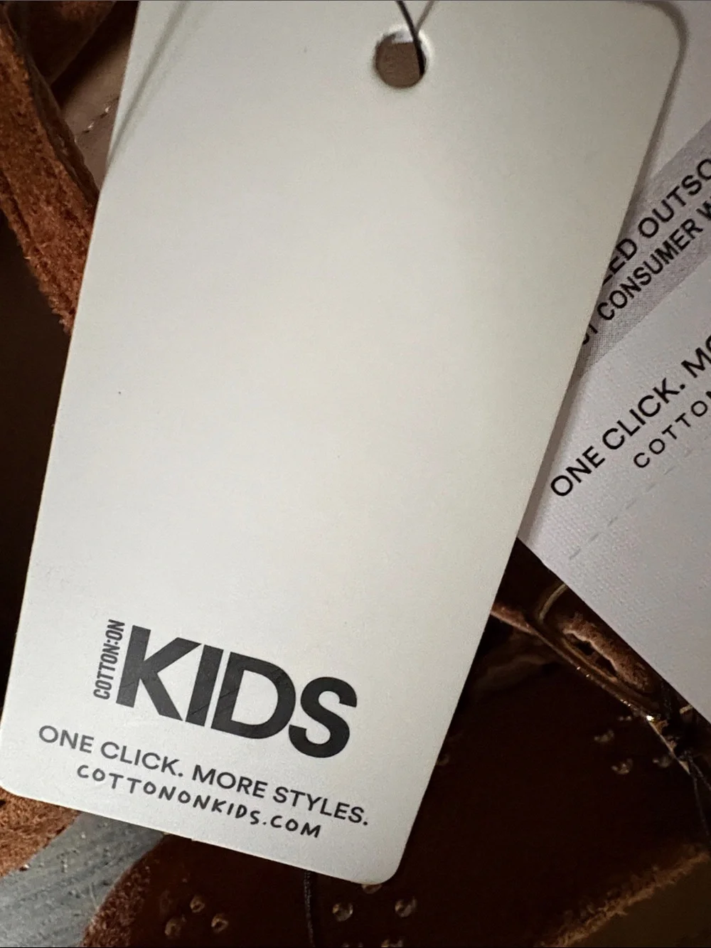 Kids Brown Suede Mary Jane Shoes with Gold Studs